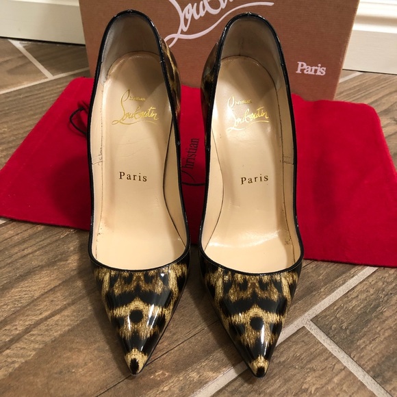 Christian Louboutin So Kate Leopardino Heels 34 4 - Picture 4 of 7